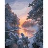 Опт-картина / Tranh theo số 40x50 GX 33401 Dòng sông mùa đông