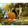 Опт-картина / Pittura con i numeri 40x50 Gatto e zucca