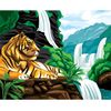 Школа талантов / Diamond embroidery "Tiger at the waterfall"