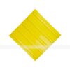 Tactile polyurethane tile, yellow, longitudinal reefs, 300 x 300 x 4 mm