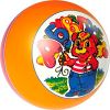 Ball with coloring by the method of multicolor pad printing and hand drawing