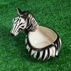 Керамика ручной работы / Figured planter "Zebra" 1 l