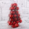 Зимнее волшебство / Set of balls "Herringbone - snowflakes and peas", d-5 cm, 34 pcs
