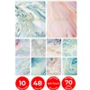 BRAUBERG / Exercise books, 10-PIECE SET, "PASTEL", 48 l., SoftTouch, foil, 70 g / m2,