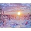 Kaemingk / LED picture Winter Golden Hour 48 * 38 cm, battery operated