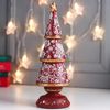 Сималенд / Souvenir "Red Christmas tree 3 tiers with silver patterns, with a star"