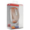 GEMBIRD / Mouse wireless silent MUSW-400-G, 3 buttons + 1 wheel-button, optical, white-gold