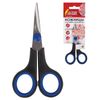 Scissors for hobby and craft TREASURE ISLAND 120 mm, 3-sided sharpening, black and blue