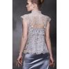 Снежинка / Snowflake / Women's lace vest with floral ornament