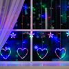 Luazon Lighting / Garland "Fringe" with attachments "Heart"