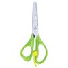PYTHAGORAS scissors, 130 mm, power, line, green, in a cardboard box with Euro slot