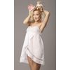 Снежинка / Snowflake / Night shirt for women "Sweet fantasies" with an undercut under the bust and flared to the bottom