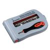Screwdriver for precise work with nozzle set, 22 items, MATRIX Fusion, plastic foam