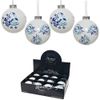 Kaemingk / Set palline di vetro Frosty Flowers 8 cm, 12 pz