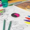Eraser BRAUBERG "C-Grip", 46х39х12,5mm, black holder assorted, thermoplastic rubber