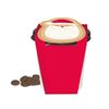 Red Cup with chocolate "Santa Claus"