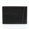 Credit card cases men's FABULA "Blackwood", genuine leather, stitching, 8 pockets, black