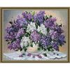 Опт-картина / Diamond mosaic 40x50, round rhinestones Bouquet of lilac