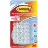 COMMAND / Self-adhesive clip-on hooks for garlands, easy to remove, transparent, SET 20 pcs.