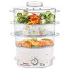 Steam cooker TEFAL VC100630, 900 W, 9 litre volume, mechanical control, 3 tiers, silver