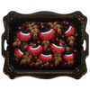 Жостово / Articulated Zhostovo tray 48x39 cm