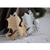 Ленивые Бобры / Lazy Beavers / A set of mirrored Christmas tree decorations "Miracles inside" big in a gift box