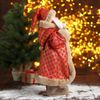 Зимнее волшебство / Doll "Santa Claus, in a red plaid coat with gifts"