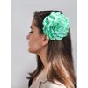 Milotto / Broche de horquilla "Rosa" verde menta