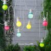 Kaemingk / 灯泡花环 Carnival Pastel，20 盏灯，多色 LED，9.5 m，白色 PVC，可连接，IP44