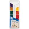 Colors, set GAMMA "Lyceum" 12 colors, honey, without a brush, plastic box