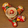Сималенд / Matryoshka "Daisies" with a scythe, 5 dolls