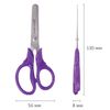 BRAUBERG scissors, 130 mm, ergonomic handle, carton packing with hanger, assorted