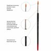 BRAUBERG brushes, set of 5 PCs (synthetic round № 1, 2, 3, 4, 5), blister