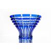 Гусевской Хрустальный завод / Crystal vase for fruit "Olympus" small blue