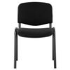 ISO staff and visitors chair, black frame, black fabric