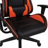 Computer chair BRABIX "GT Racer GM-100", two pillows, eco-leather, black / orange
