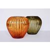 Гусевской Хрустальный завод / Crystal vase for flowers "Cascade" small olive