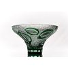 Гусевской Хрустальный завод / Crystal vase for fruit "Palmyra" green