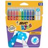 Marker "Write and Erase" BIC, 12 Stück, 10 Farben + 2 waschbare, super waschbare, belüftete Kappe