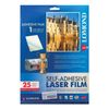 Film LOMOND for black-and-white and color laser printers, self-adhesive, transparent, 80 micron, A4, 25 PCs.