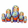 Фабрика Матрешек / Matryoshka Factory / Matryoshka Bunches of mountain ash on blue, 10 m 25 cm