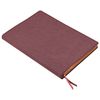 BRAUBERG  / Bordeaux "Tüvit" defter, 112 yaprak A5 (148x213 mm), kumaşın altında, çizgi