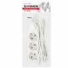 SONNEN / Power extension cord U-133G, 3 sockets, with grounding, 10 A, 3 m