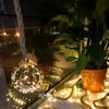 Kaemingk / Luminária pendente em uma corda Copenhagen 80 * 14 cm 30 lâmpadas micro LED, a bateria, vidro, IP20