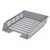 Khay giấy ngang BRAUBERG "Basic", A4 (360x270x75 mm), có rãnh, lưới, màu xám