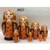 Вятский сувенир / Inlaid nesting doll 8 ave. "Zlata"
