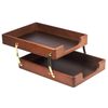 Tischset BESTAR "Jupiter" aus Massivholz (Buche), 6-teilig, Farbe "Walnuss"