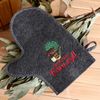 Добропаровъ / Bath mitten with embroidery "I love the bath", gray / 3 pieces