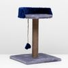 Пижон / Dude / Scratching post "Column" with a bench, 40 x 40 x 55 cm, gray