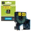 DYMO D1 label printer cartridge, 9 mm х 7 m, plastic tape, black font, yellow background